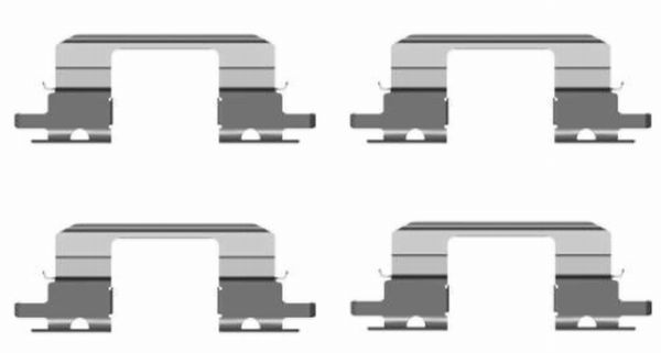 HELLA PAGID Комплектующие, колодки дискового тормоза 8DZ 355 203-821